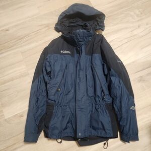 Y2K Columbia Men's Blue Interchangeable Jacket